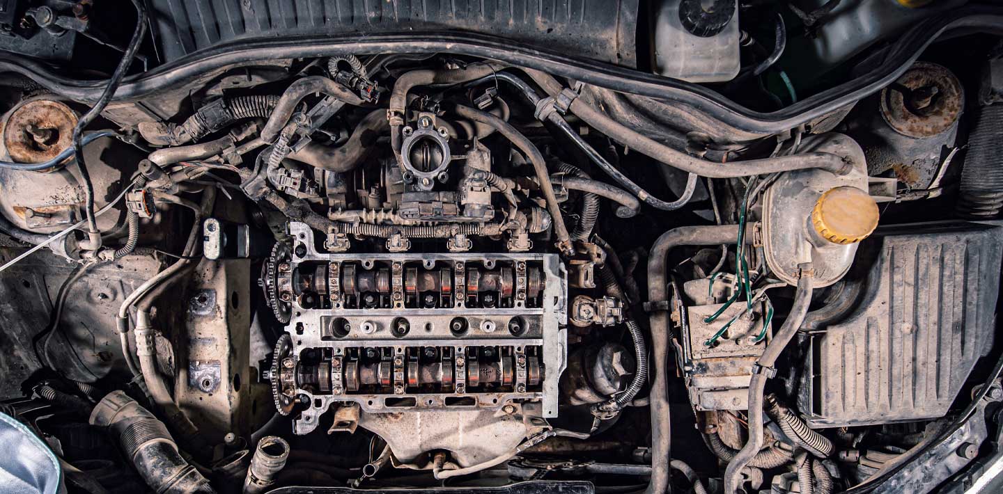 Car engine background